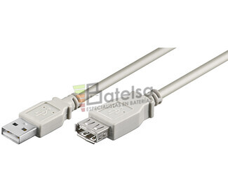 Conexin USB-A 2.0 macho-hembra USB-A 2.0, 1.8 metros