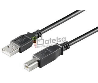 Conexin USB-A 2.0 macho-macho USB-B 2.0, 3.0m