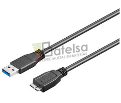 Conexin USB-A 3.0 macho-macho micro USB-B 3.0, 0.5 metros