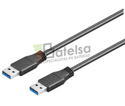 Conexin USB-A 3.0 macho-macho USB-A 3.0, 0.5 metros