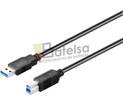 Conexin USB-A 3.0 macho-macho USB-B 3.0, 0.5 metros