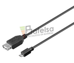 Conexin USB A hembra - micro USB macho