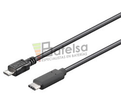 Conexin USB-C 3.1 macho-macho micro USB-B 2.0, 1 metro