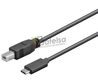 Conexin USB-C 3.1 macho-macho USB-B 2.0, 1 metro