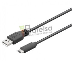 Conexin USB-C macho-macho USB-A 2.0 1,0m