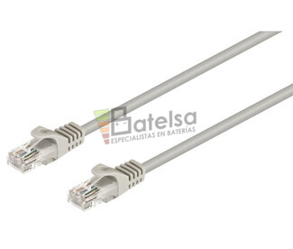 Conexin UTP Cat.5e RJ45 macho - macho, 10.0m Gris