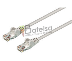 Conexin UTP Cat.5e RJ45 macho - macho, Gris