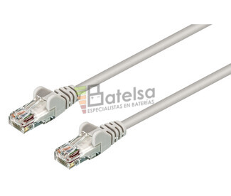 Conexin UTP Cat.5e RJ45 macho - macho, Gris