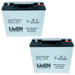 Conjunto 2 Bateras Movilidad 12 Voltios 22 Amperios LVH12-88 Liven Battery