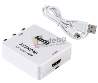 Convertidor A-V compuesto 3xRCA a HDMI digital