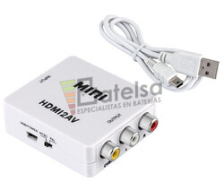 Convertidor HDMI digital a A/V compuesto 3xRCA