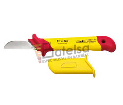 Cuchillo electricista hoja recta 1000V Proskit PD-V003A