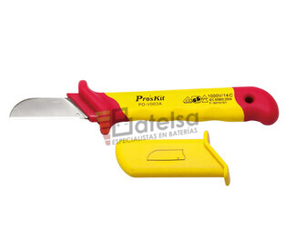 Cuchillo electricista hoja recta 1000V Proskit PD-V003A