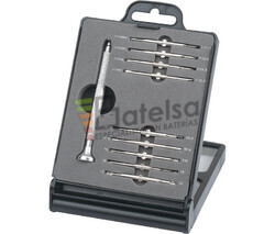 Destornillador precisin puntas allen, planas, philips, torx