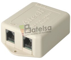 Filtro de linea ADSL 1 entrada 2 salidas hembras, beige