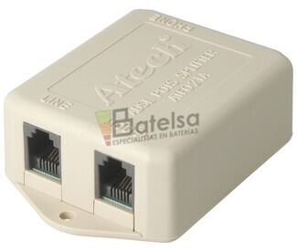 Filtro de linea ADSL 1 entrada 2 salidas hembras, beige