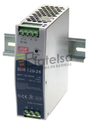 Fuente alimentacin 24 Voltios 5 Amperios SDR-120-24