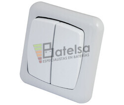 Interruptor dual para empotrar serie Elegance