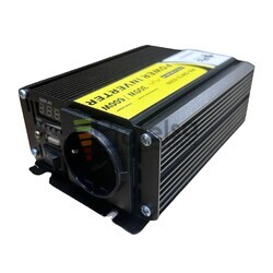 Inversor 12VDC a 220VAC 300 watios / 600 Pico Onda Modificada OM12-0300 Premium Battery