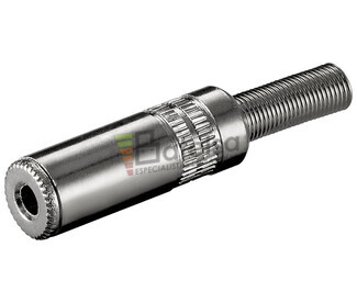 Jack hembra estreo de 3.5mm metlico