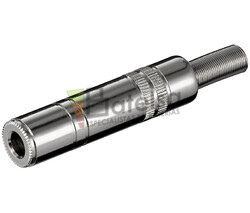 Jack hembra estreo de 6.3mm metlico