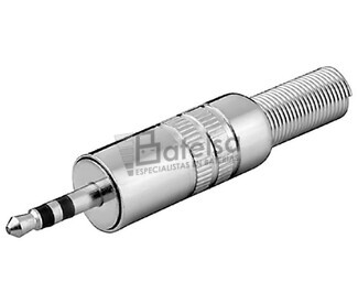 Jack macho estreo 3.5mm metlico