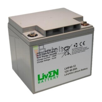 Kit 2 Bateras de Litio 24 Voltios 40 Amperios LVIF40-12