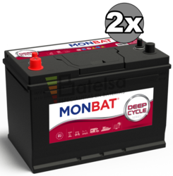 Kit 2 Bateras Elevador 24 Voltios 95 Amperios Monbat GR27 12V DC-95