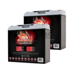 Kit 2 Bater�as Movilidad 24 Voltios 20 Amperios Fullriver FT230 HC20