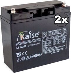 Kit 2 Baterías Patín 24 Voltios 20 Amperios Kaise KB12200