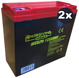 Kit 2 Bateras Scooter elctrico 24 Voltios 20 Amperios Alta Potencia MVDZM12200