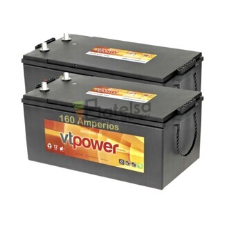 Kit 2 Bateras Solar Sin Mantenimiento 160 Amperios 12V