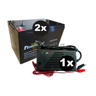 Kit 2 Litio Bateras 24 Voltios 15 Amperios y Cargador 24V 2,8Ah