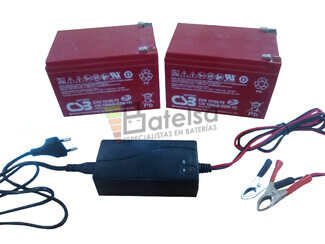 Kit 24 Voltios 15 Amperios EVH12150 y Cargador 24V para Scooter Elctricos