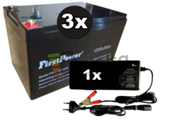Kit 3 Bateras Scooter elctrico Litio 36 Voltios 15 Amperios y Cargador 36V 1,8Ah