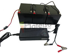 Kit 36 Voltios 12 Amperios con Conexiones y Cargador 36V para Scooter Elctricos