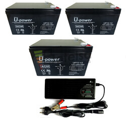 Kit 36 Voltios 12 Amperios UP12-12 y Cargador 36V para Scooter Elctricos