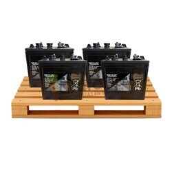 Kit 4 bateras 6 Voltios 225 amperios Heycar HT6-225