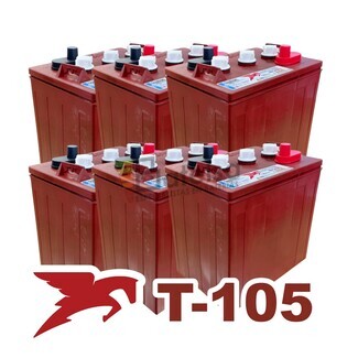 Kit 6 Bateras Trojan T-105 6 Voltios 250 Amperios C100