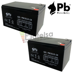 Kit bateras Gel 12 Voltios 14 Amperios PBCG12-14