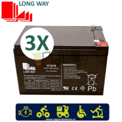 Kit bateras Scooter 36 Voltios 14 Amperios Movilidad 6FM14