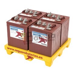 Kit bateras Solar 24 Voltios 250 Amperios Trojan T105