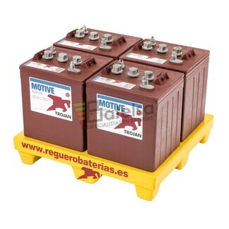 Kit bateras Solar 24 Voltios 250 Amperios Trojan T105