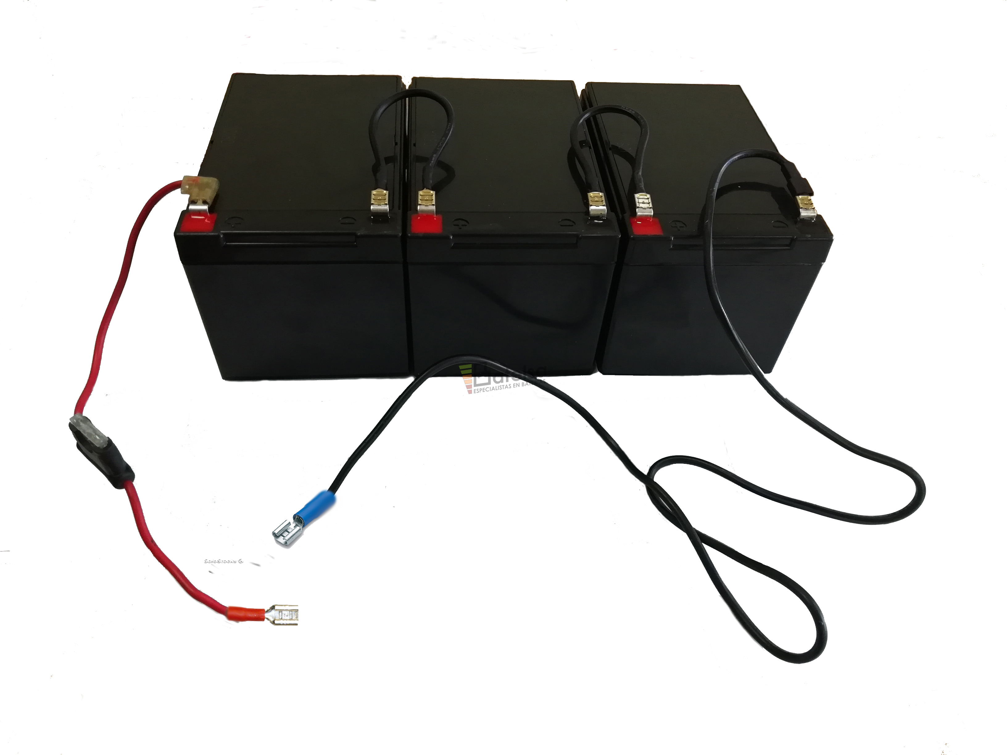 Kit de 3 Baterías 12V 12Ah WP12-12 para Vehículos Eléctricos con Conexiones  - Batelsa - Especialistas en baterías