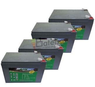 Kit de Bateras de GEL 48 Voltios 12 Amperios para Vehculos Elctricos
