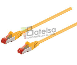 Latiguillo S/FTP Cat.6 RJ45 macho - macho, 0.5m Amarillo