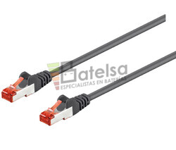 Latiguillo S/FTP Cat.6 RJ45 macho - macho, 0.5m Negro