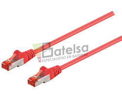 Latiguillo S/FTP Cat.6 RJ45 macho - macho, 0.5m Rojo