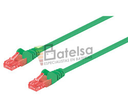 Latiguillo UTP Cat.6 RJ45 macho - macho, 0.25m Verde