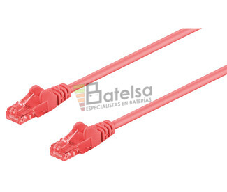 Latiguillo UTP Cat.6 RJ45 macho - macho, 0.5m Rojo